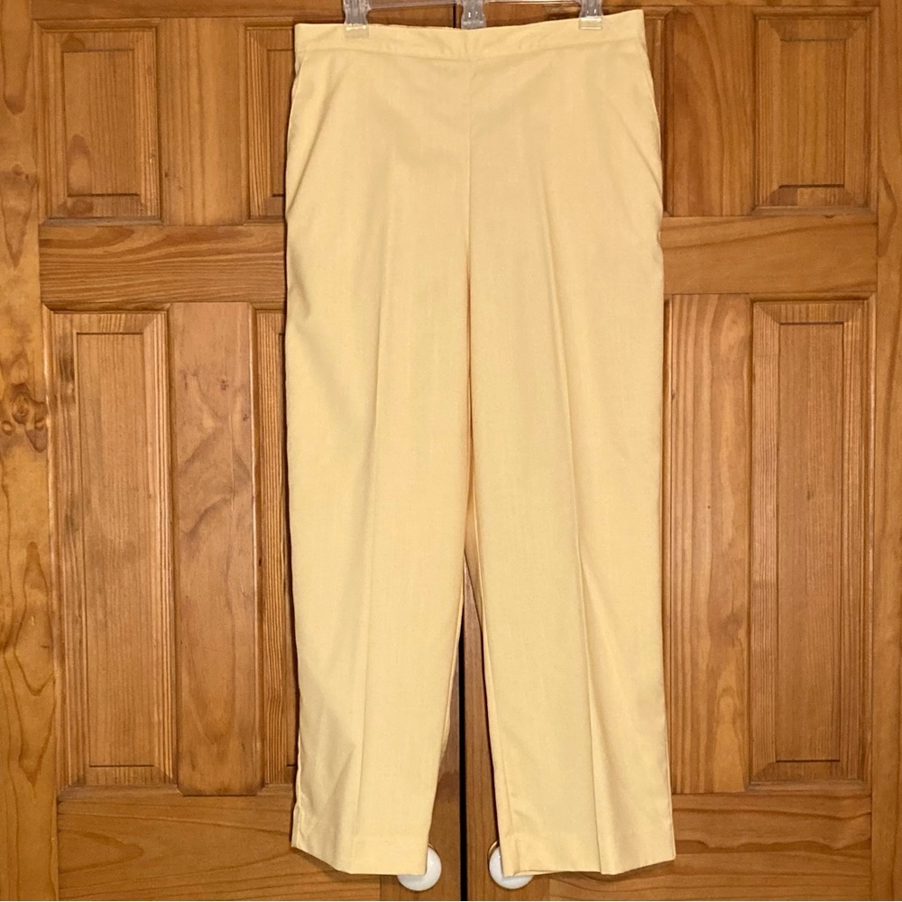 NWOT Vintage Alfred Dunner Pull On Flat Front Career Pants Size 14